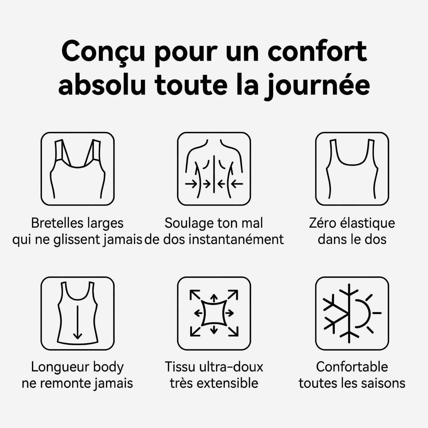 Débardeur Soutien-Gorge de Confort
